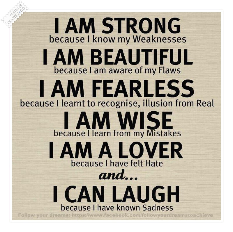 Strong Motivational Quotes
 I Am Strong Motivational Quote QUOTEZ CO