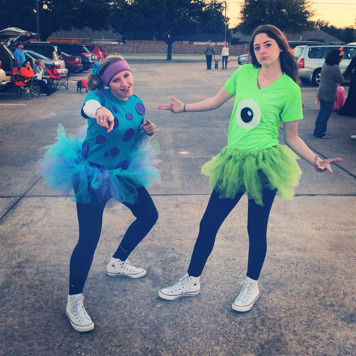Sully DIY Costume
 Sulley & Mike is would be cute for a running group