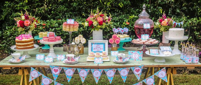 Summer Afternoon Tea Party Ideas
 Mothers Day Afternoon Tea Party Dessert Table Source has