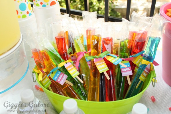 Summer Birthday Party Favor Ideas
 Party Feature Colorful Summer Popsicle Party