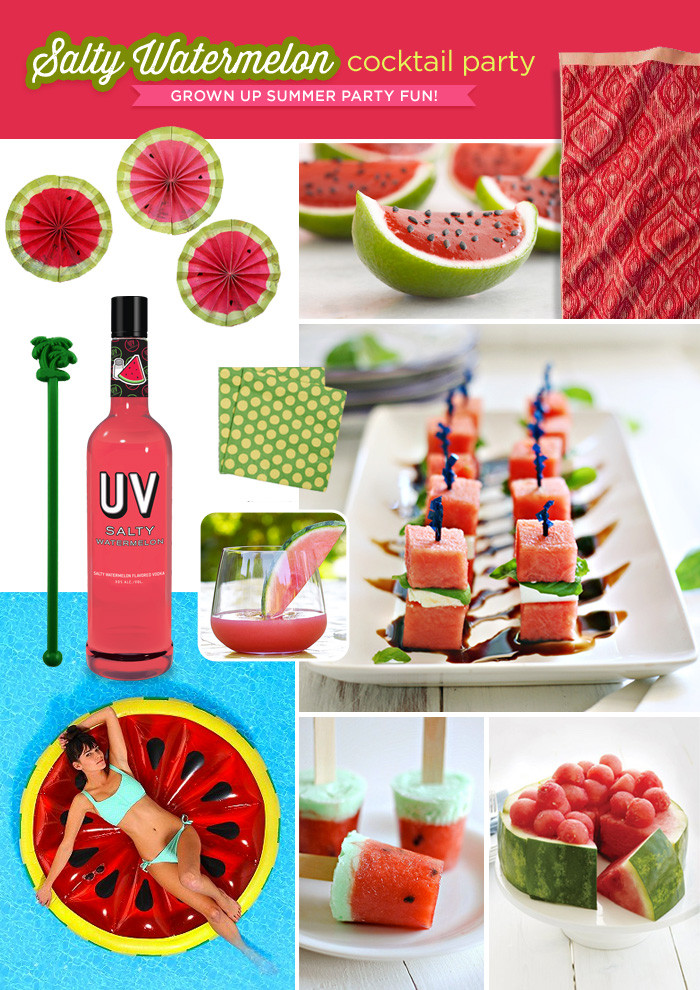 Summer Birthday Party Ideas For Adults
 "Salty Watermelon" Summer Cocktail Party Theme Hostess