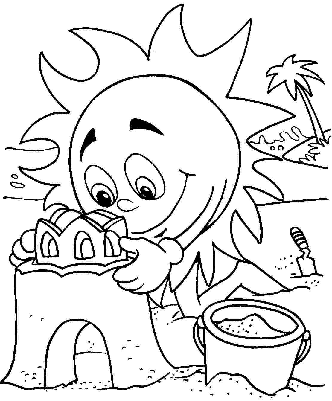 Summer Coloring Pages To Print
 Summer Drawing For Kids at GetDrawings