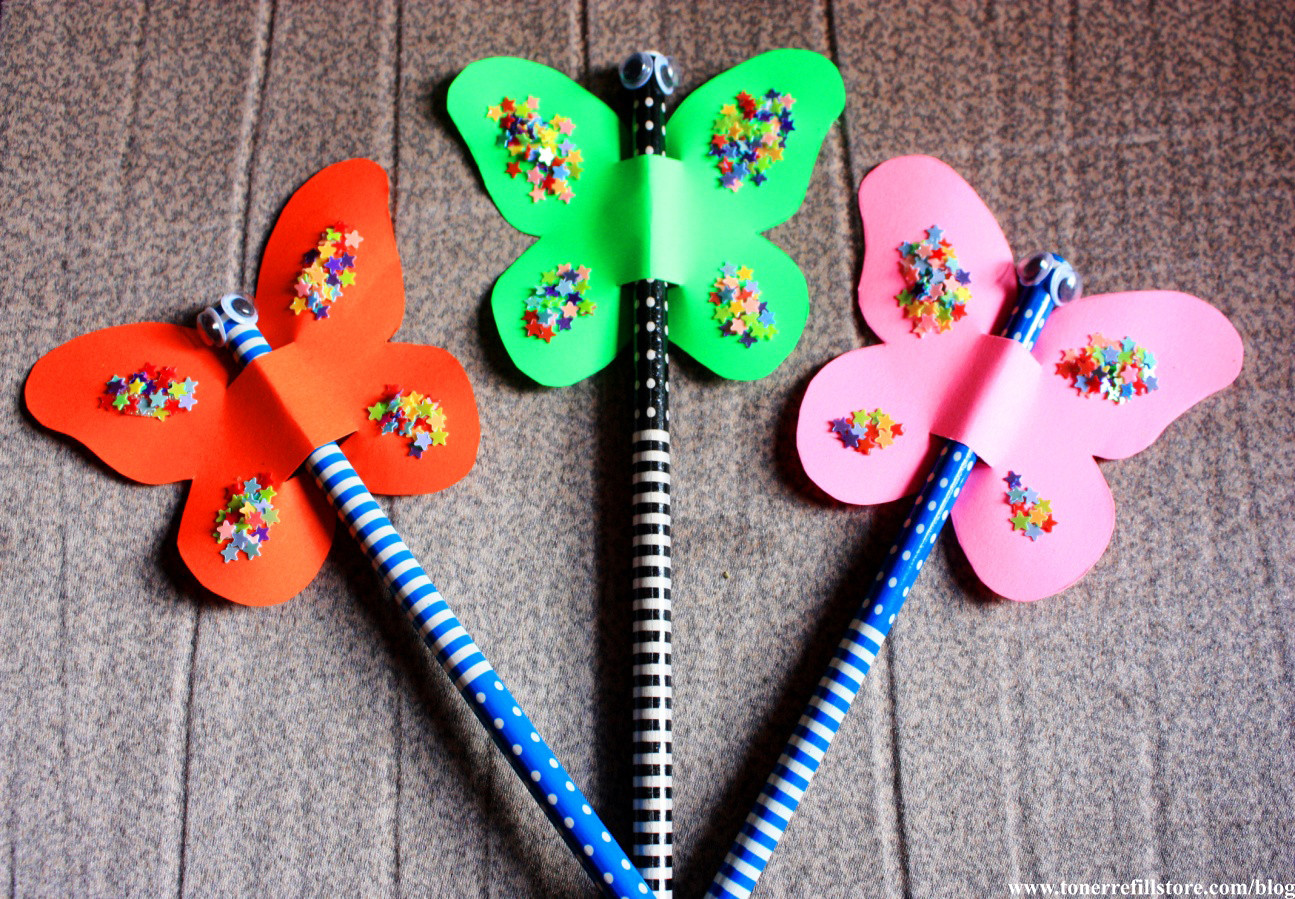Summer Craft For Toddlers
 Summer Crafts for Kids Butterfly Pencil Topper