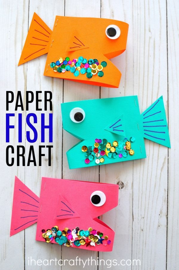 Summer Craft For Toddlers
 Super Cute Paper Fish Craft Summer Crafts