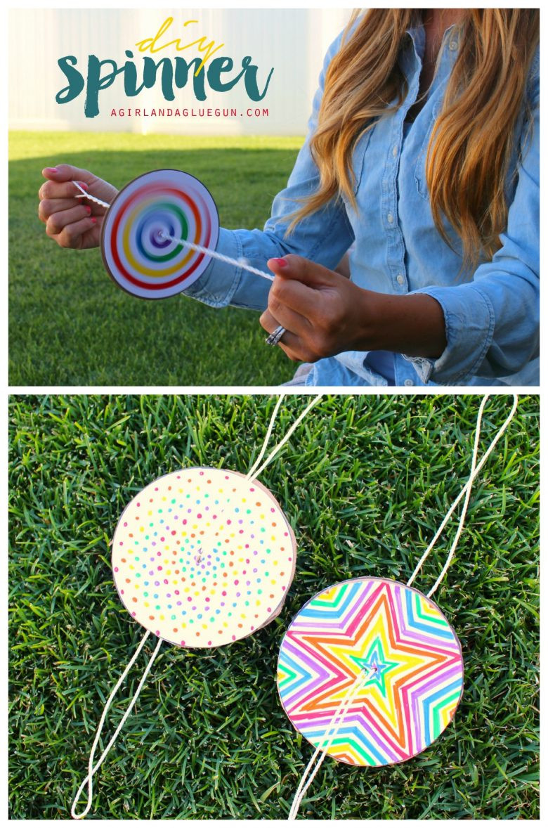 Summer Craft For Toddlers
 DIY Paper Spinner for Endless Fun