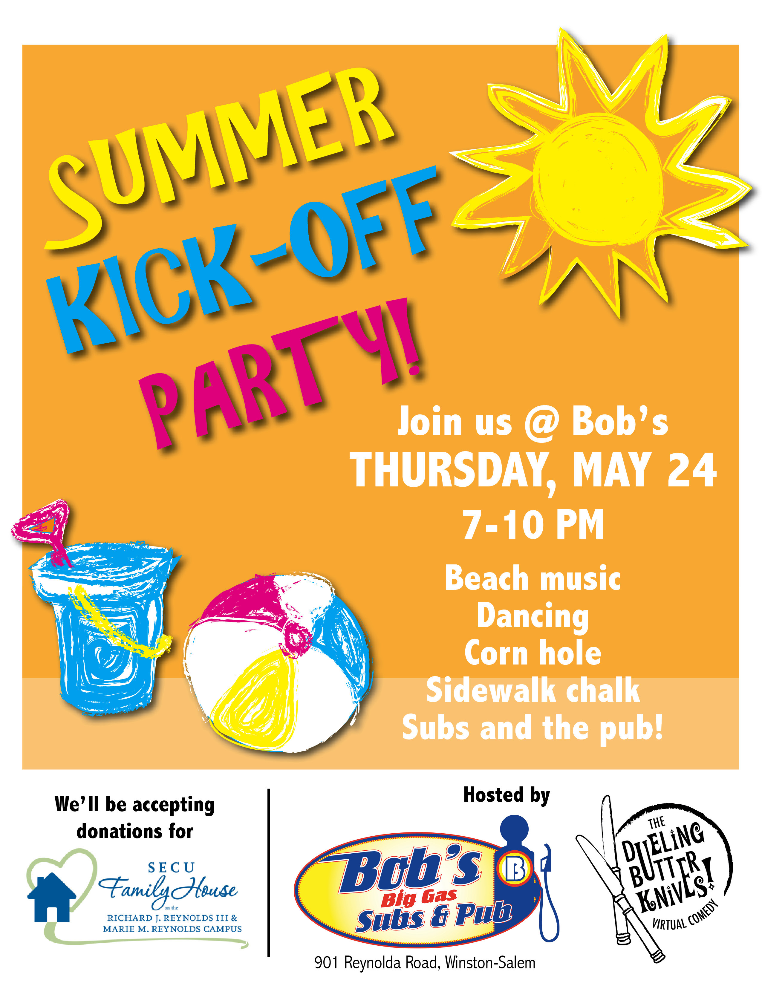 Summer Kickoff Party Ideas
 Summer Kick f Party with Bob s Big Gas Subs and Pub