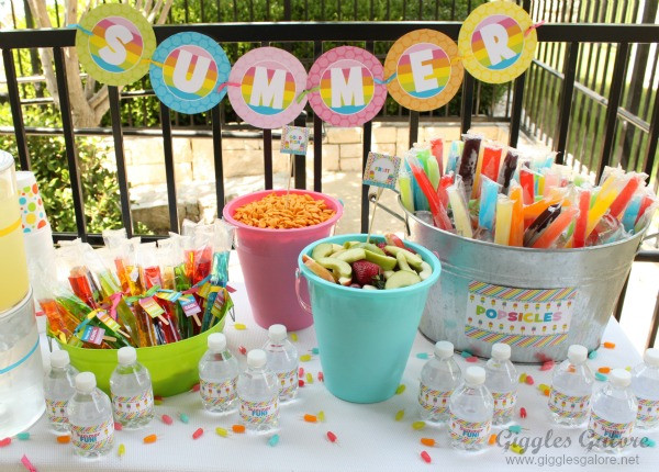 Summer Kids Party Ideas
 Party Feature Colorful Summer Popsicle Party