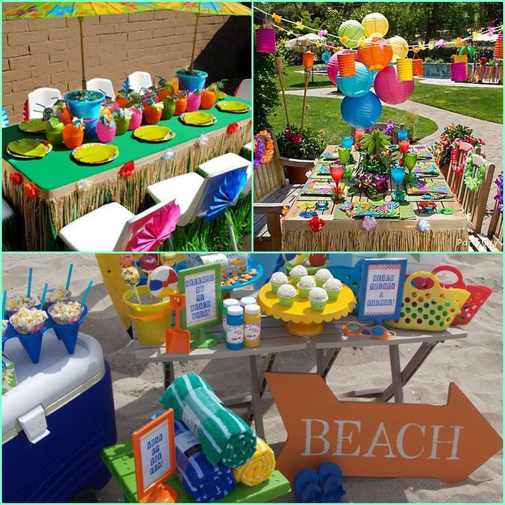 Summer Themed Party Ideas
 beach theme party for kids at AllHome