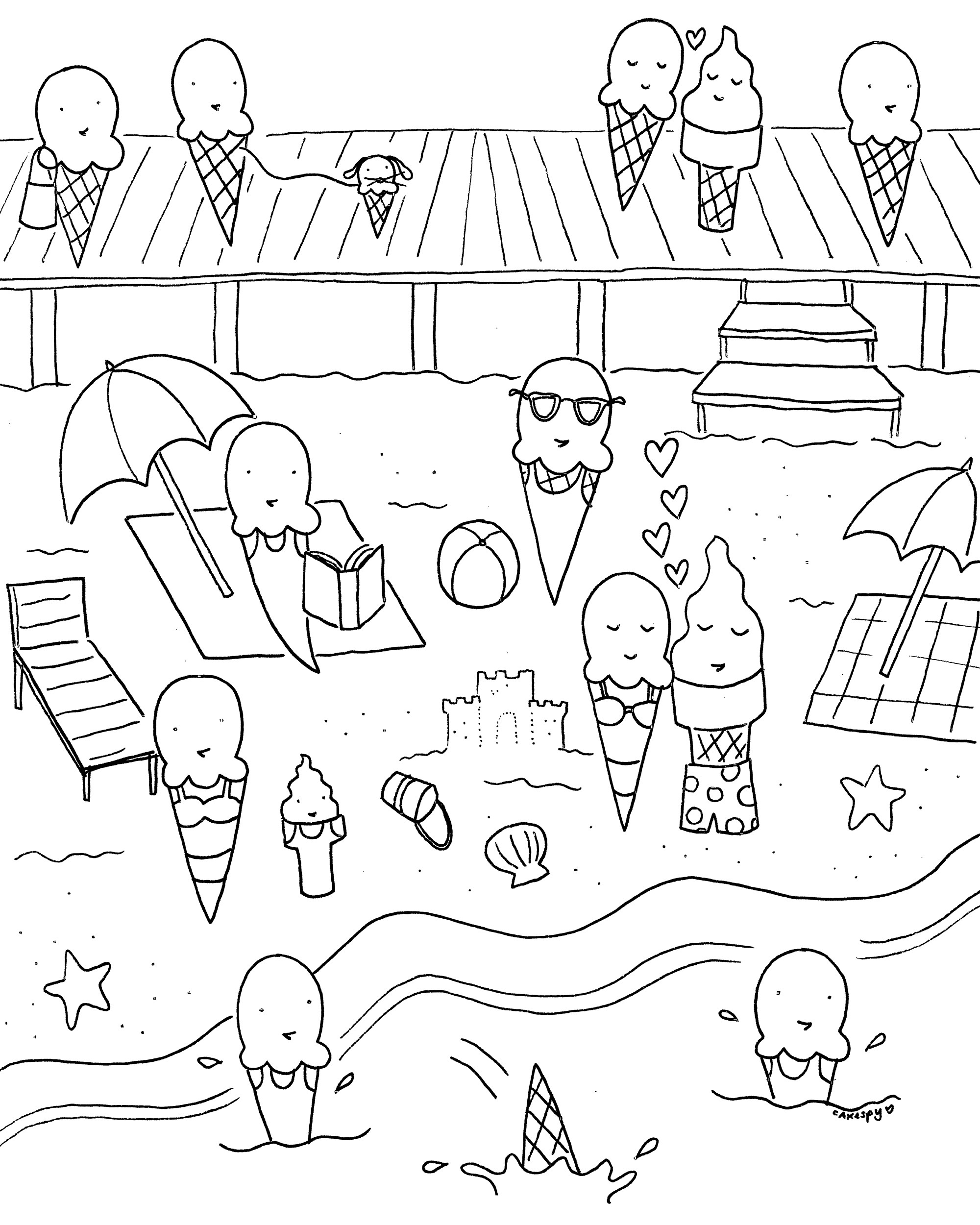 Summer Toddler Coloring Pages
 FREE Downloadable Summer Fun Coloring Book Pages