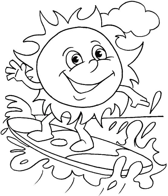 Summer Toddler Coloring Pages
 Summer Coloring Pages for Kids Print them All for Free
