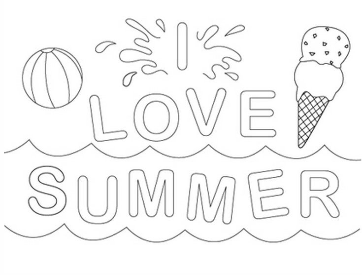 Summer Toddler Coloring Pages
 Summer Coloring Pages