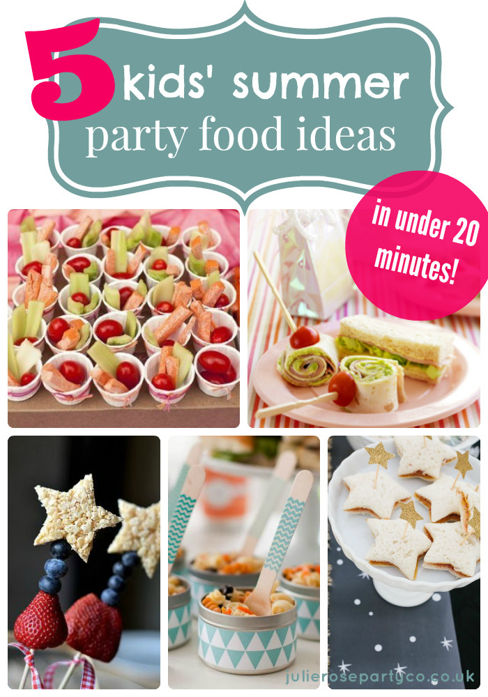 Summertime Party Food Ideas
 5 kids’ summer party food ideas in under 20 minutes