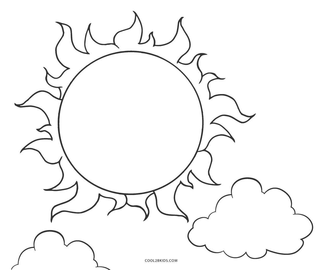Sun Coloring Pages For Toddlers
 Free Printable Sun Coloring Pages For Kids