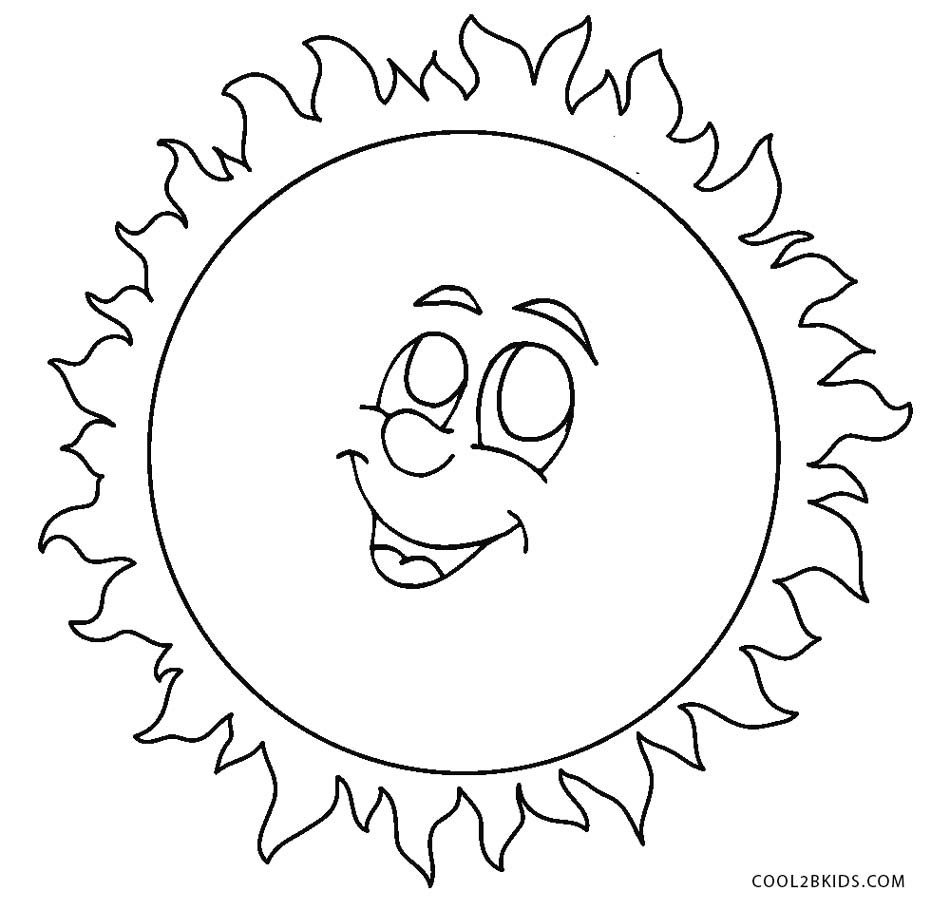 Sun Coloring Pages For Toddlers
 Free Printable Sun Coloring Pages For Kids