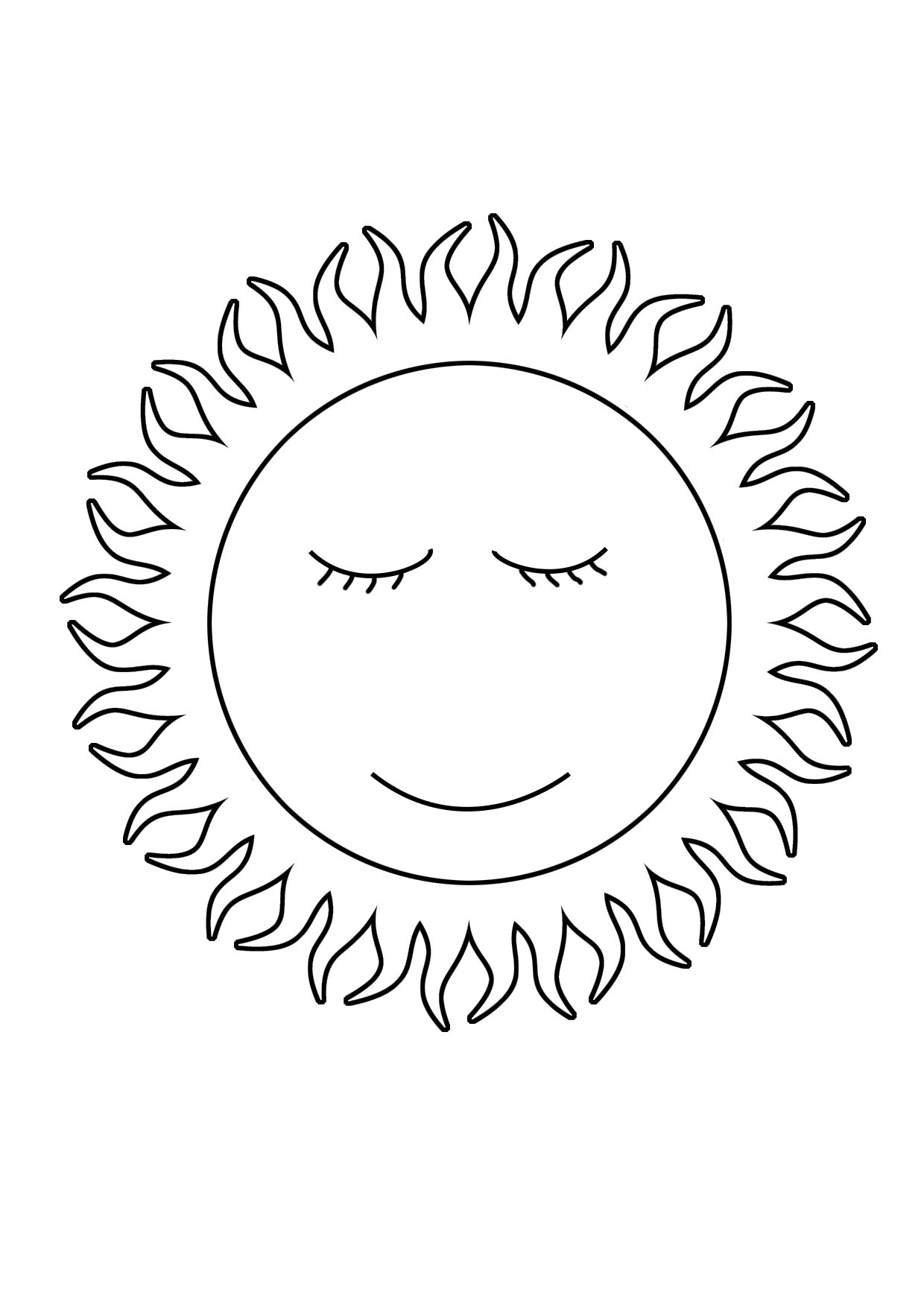 Sun Coloring Pages For Toddlers
 Summer Coloring Pages to Print