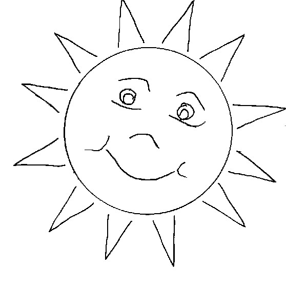 Sun Coloring Pages For Toddlers
 Funny Sun Coloring Pages To Printable