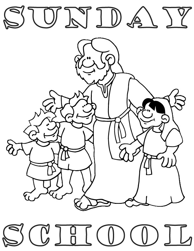 Sunday School Coloring Pages For Toddlers
 Printable Sunday School Coloring Pages Coloring Home