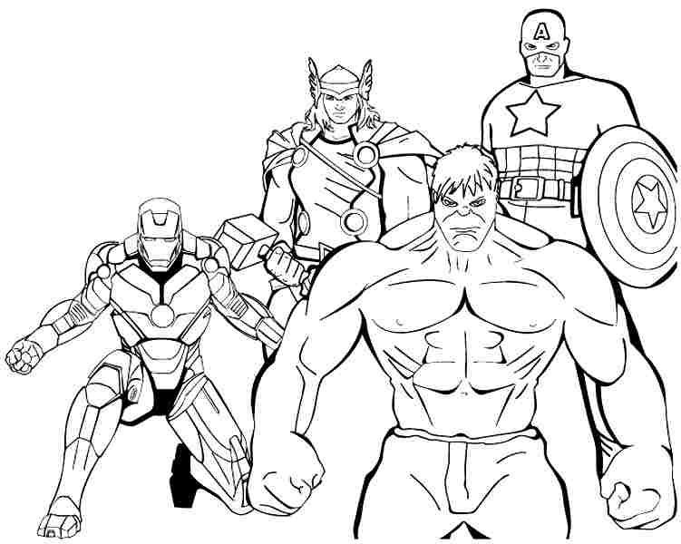 Superhero Boys Coloring Pages
 Dessin A Colorier Avengers Super Heros 14 Coloriages A