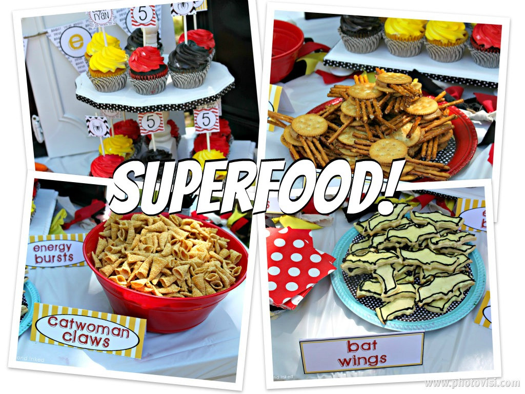 Superhero Party Food Ideas
 Tattered and Inked Superhero Food Ideas & Free Printables