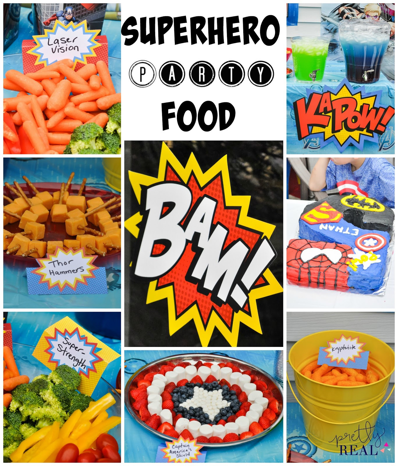 Superhero Party Food Ideas
 Super Cute Superhero Party with Zero DIY Pretty Real