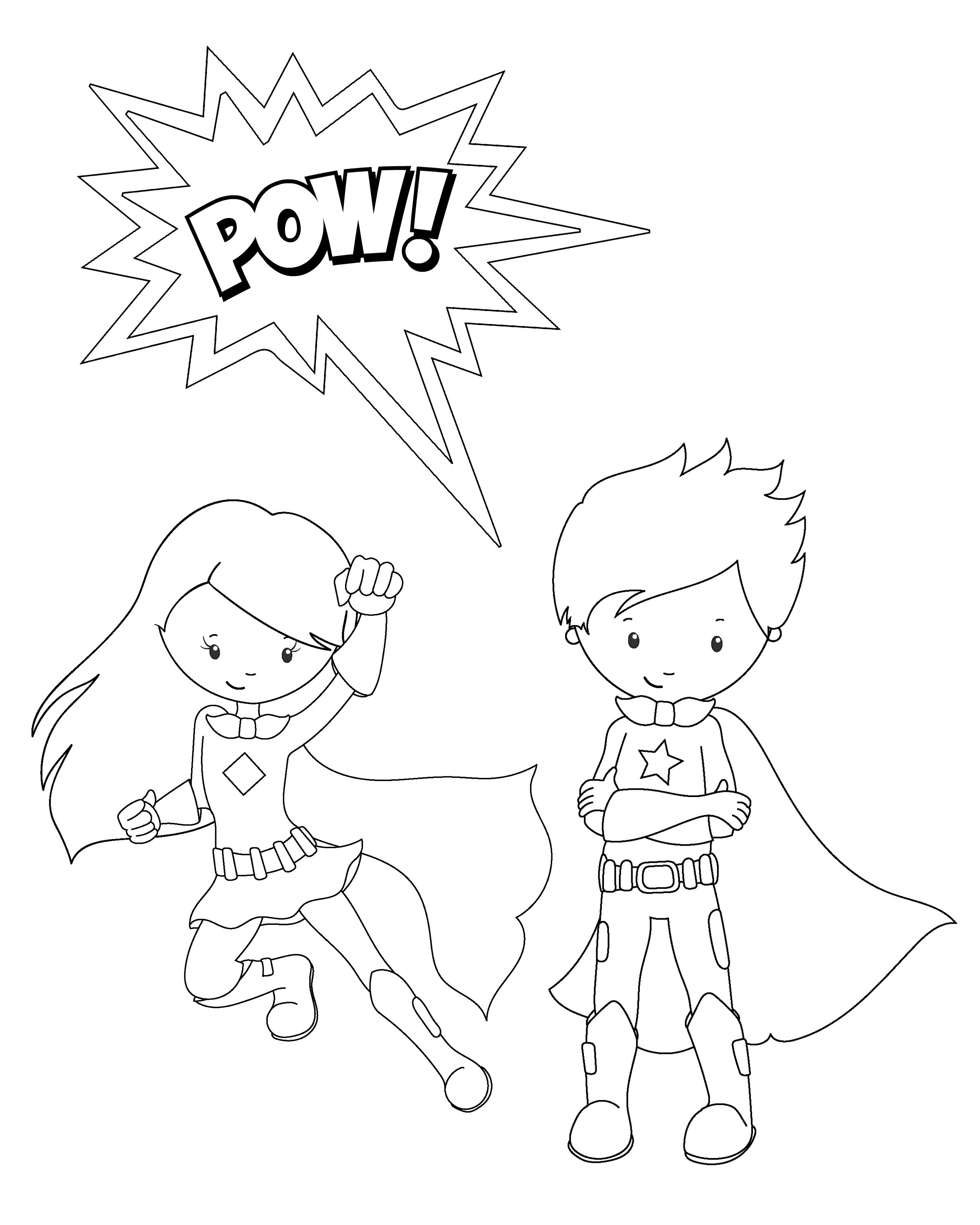 Superheroes Coloring Pages Printables
 Free Printable Superhero Coloring Sheets for Kids Crazy