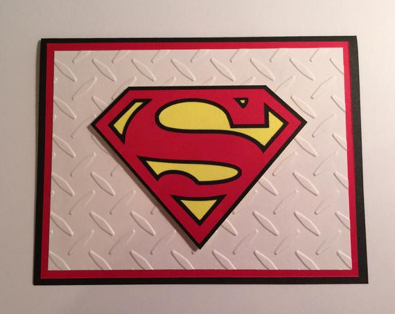 Superman Birthday Card
 Handmade Superman Birthday Card