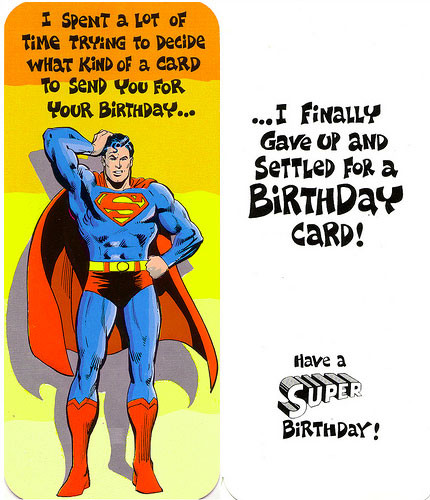Superman Birthday Card
 Superman Birthday Quotes QuotesGram