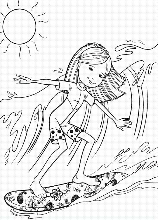 Surfing Coloring Pages
 Surf Drawing at GetDrawings