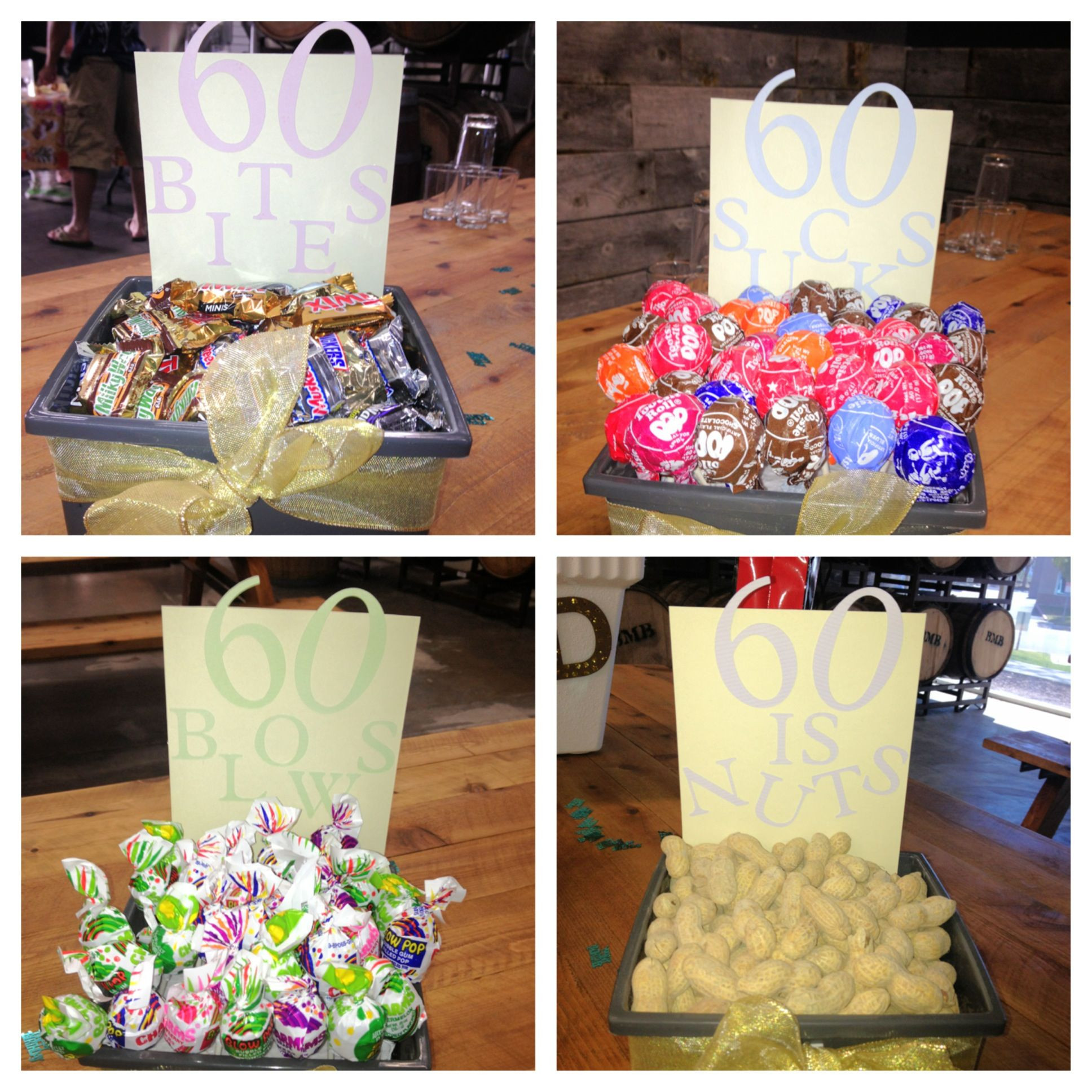 Surprise 60Th Birthday Party Ideas
 Centerpieces for my Dad s 60th surprise party I bined