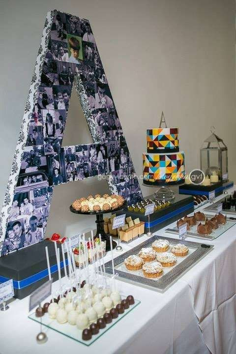 Surprise Birthday Party Ideas For Adults
 50 s Birthday blue black and silver party adult party