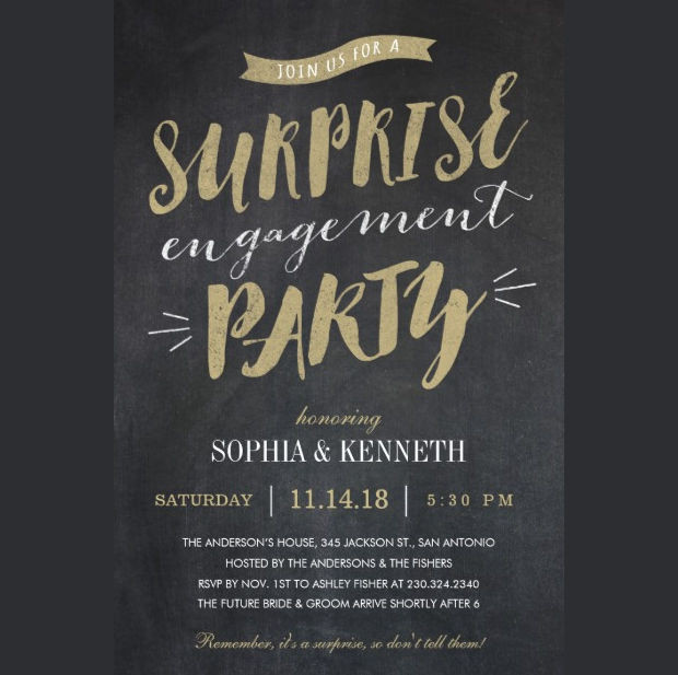 Surprise Engagement Party Ideas
 20 Engagement Party Invitation Designs PSD AI