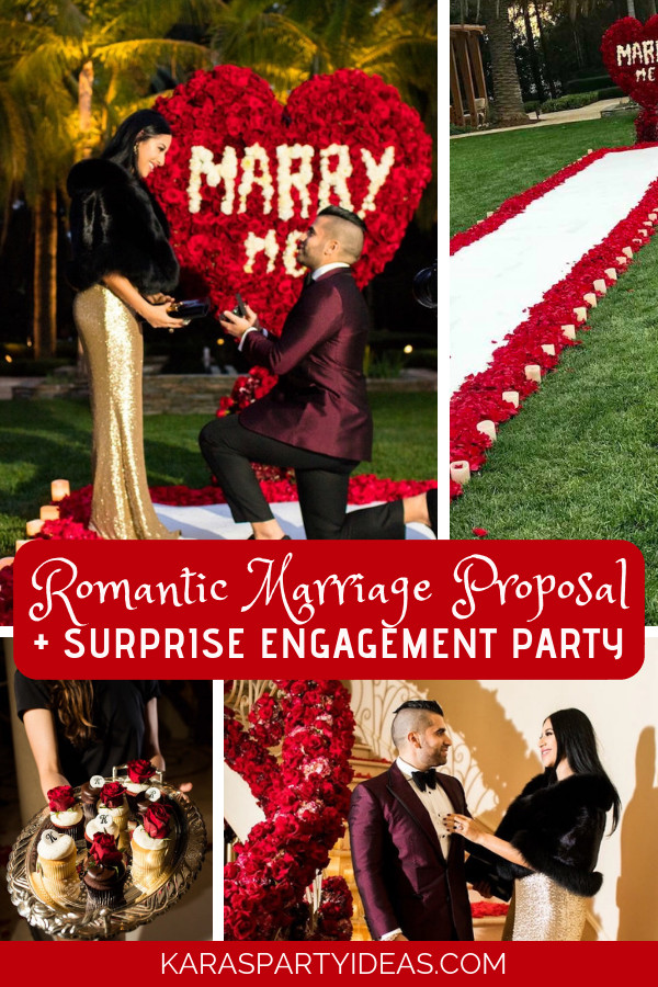 Surprise Engagement Party Ideas
 Kara s Party Ideas Romantic Marriage Proposal Surprise