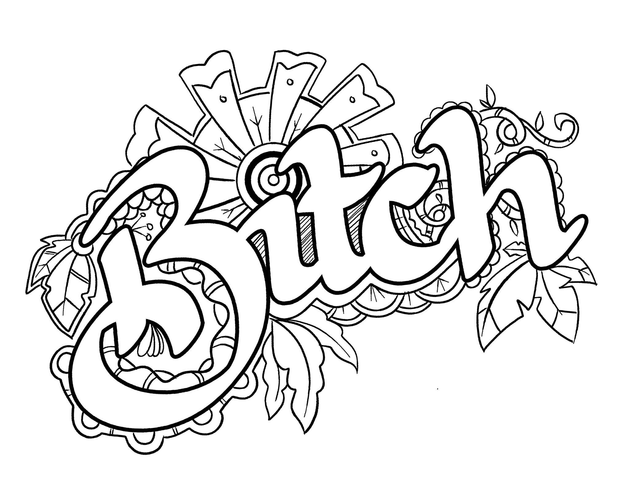 Swear Word Adult Coloring Pages
 Pin by tami jacobs on coloring hippie