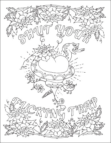 Swear Word Coloring Pages Printable Free
 Free Swear Word Coloring Pages for Adults ly Printable