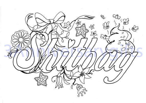 Swear Word Coloring Pages Printable Free
 Swear Word Coloring Pages Printable Sketch Coloring Page