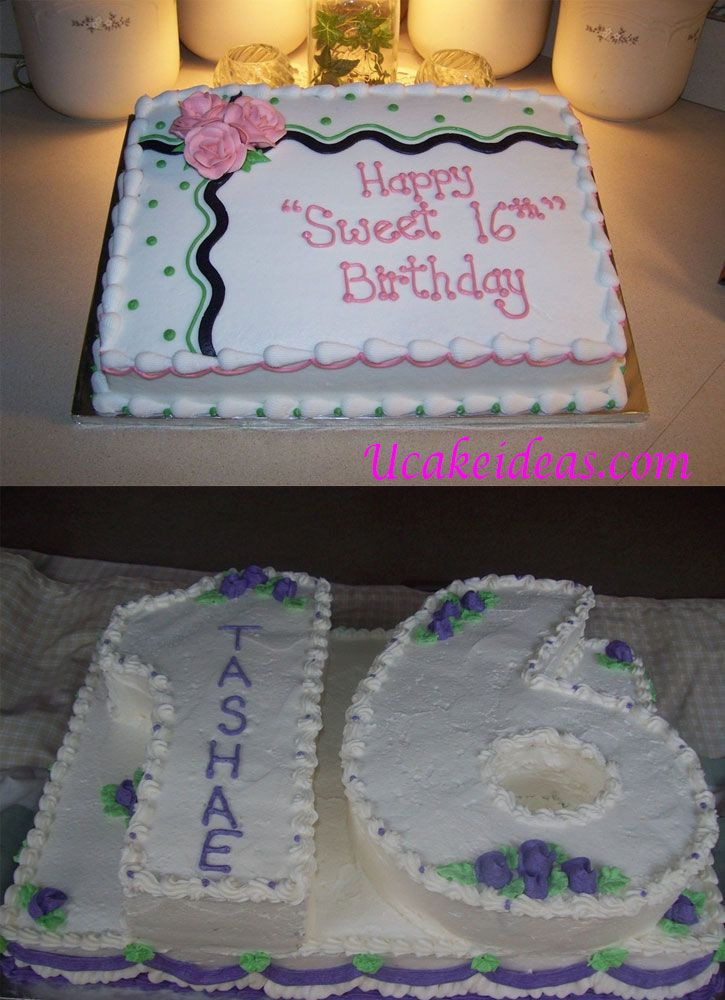 Sweet 16 Birthday Cake Ideas
 9 best 50 s themed cakes images on Pinterest