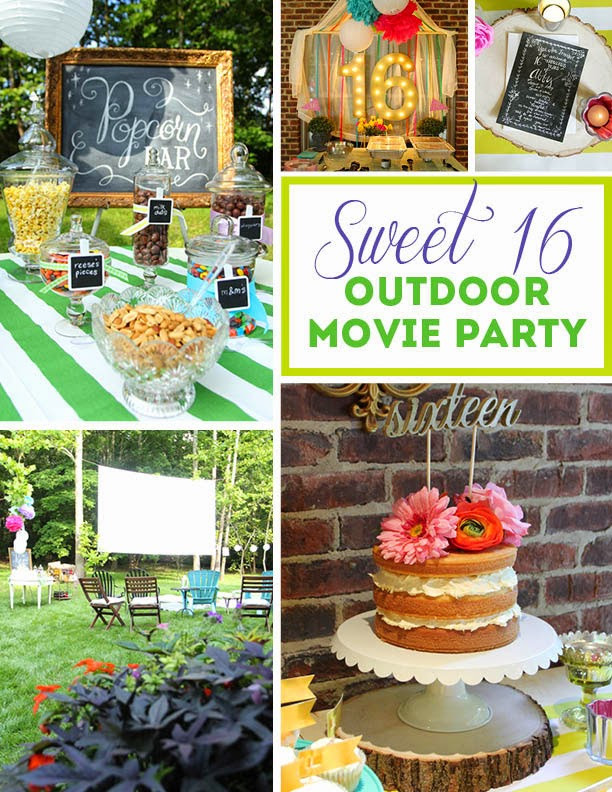 Sweet 16 Summer Party Ideas
 Abby’s Sweet 16 Outdoor Movie Party