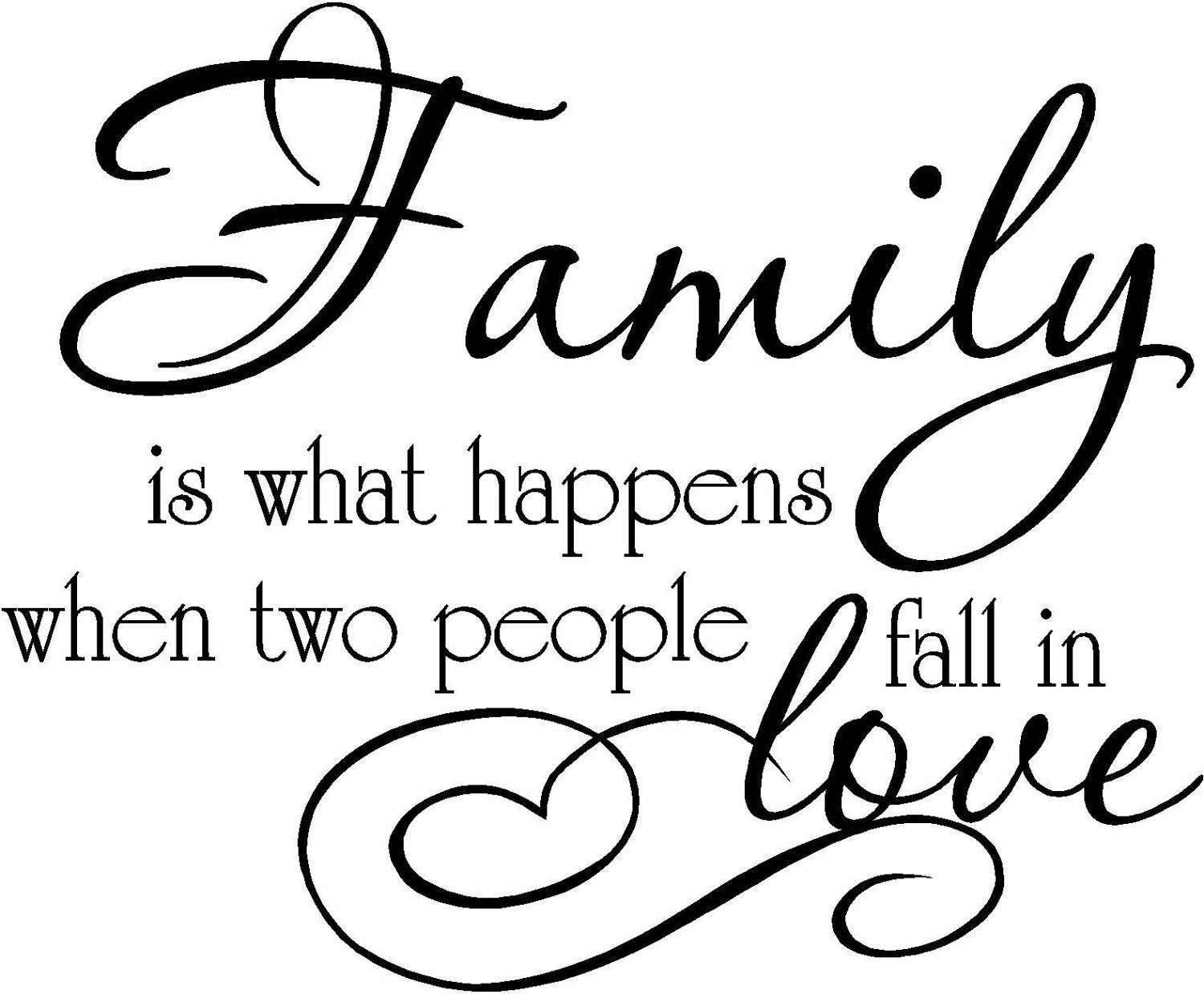 Sweet Family Quotes
 Family is what happens when two people fall in love nyl