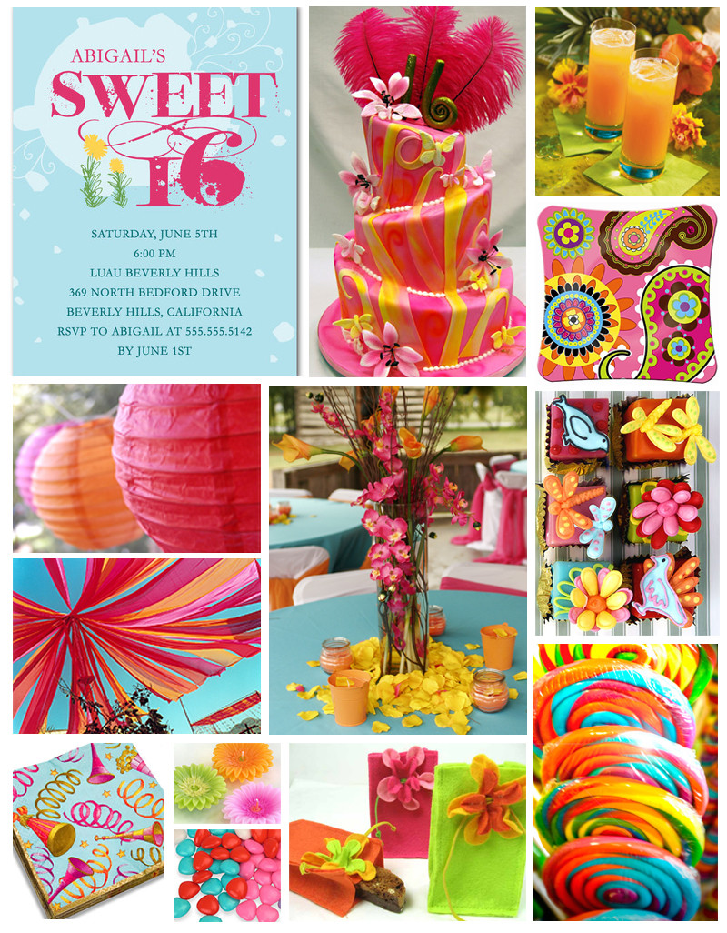 Sweet Sixteen Party Ideas For Summer
 Sweet Parties for Sweet Sixteen