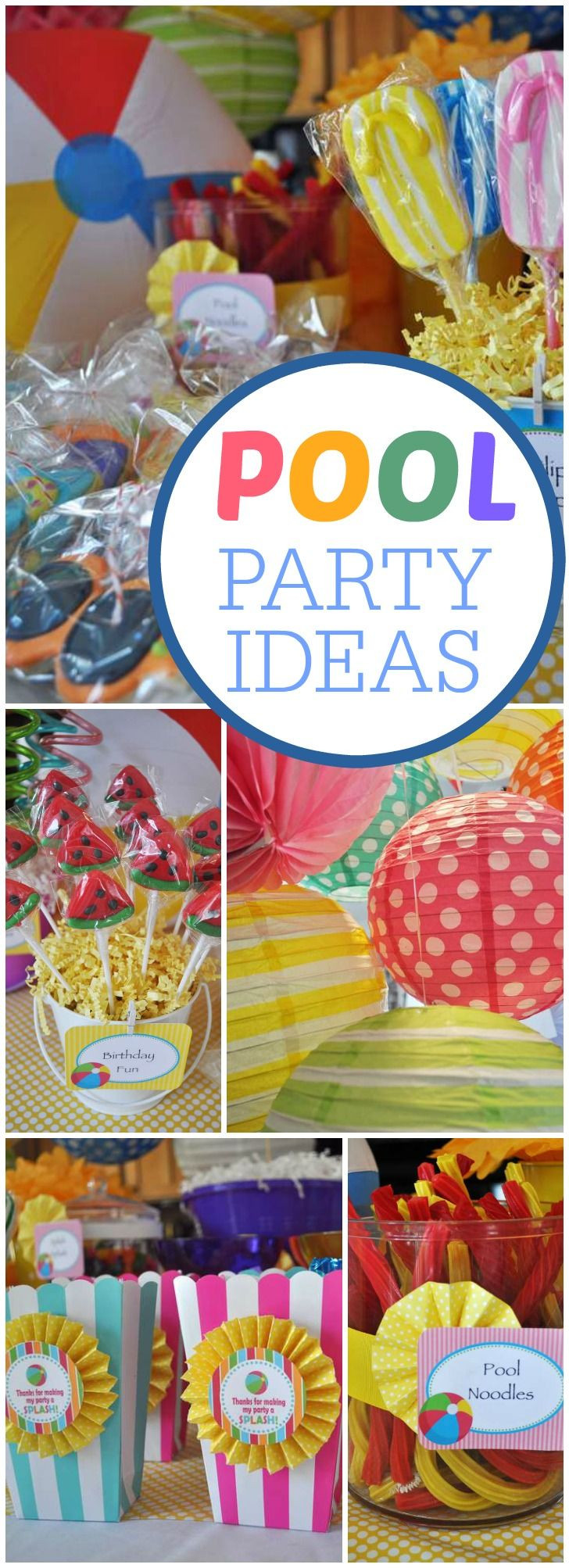 Swimming Pool Birthday Party Ideas
 Best 25 Pool party birthday ideas on Pinterest