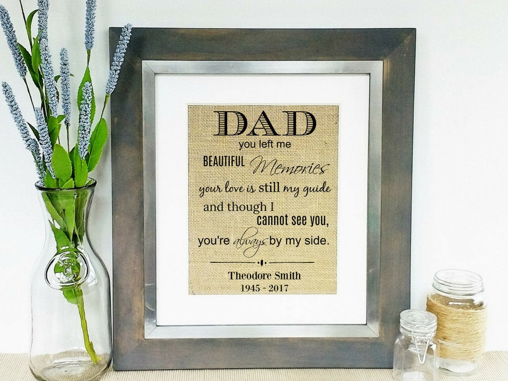 Sympathy Gift Ideas For Loss Of Father
 LOSS OF FATHER In Memory of Dad Sympathy Gifts Death of