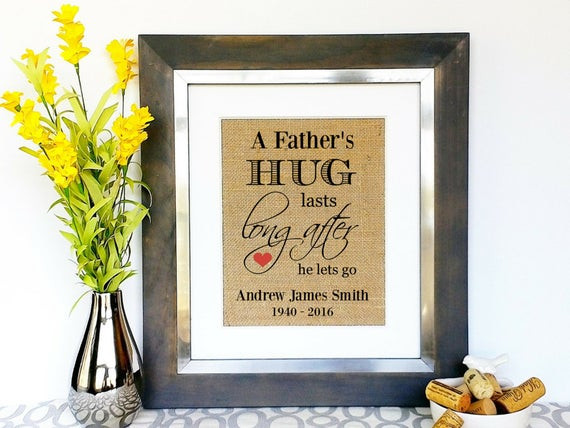 Sympathy Gift Ideas For Loss Of Father
 IN MEMORY of DAD Sympathy Gifts Men Death of Dad Death of