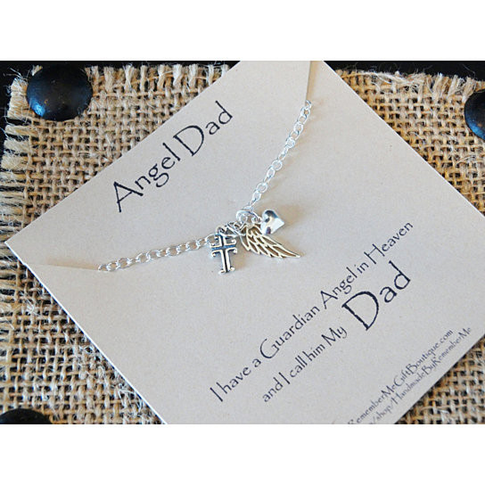 Sympathy Gift Ideas For Loss Of Father
 Buy Angel Dad Sterling Memorial Necklace Memorial Gift