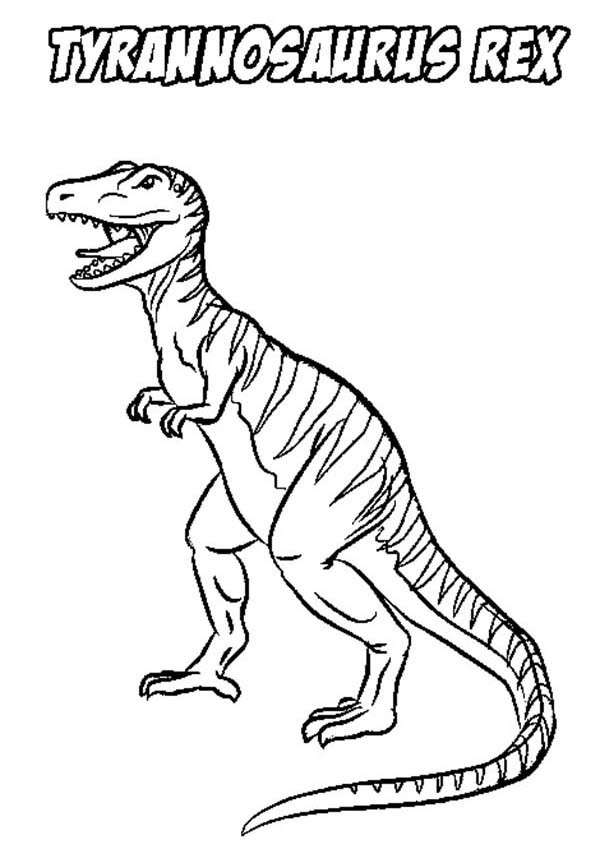 T Rex Printable Coloring Pages
 Cartoon T Rex Coloring Pages