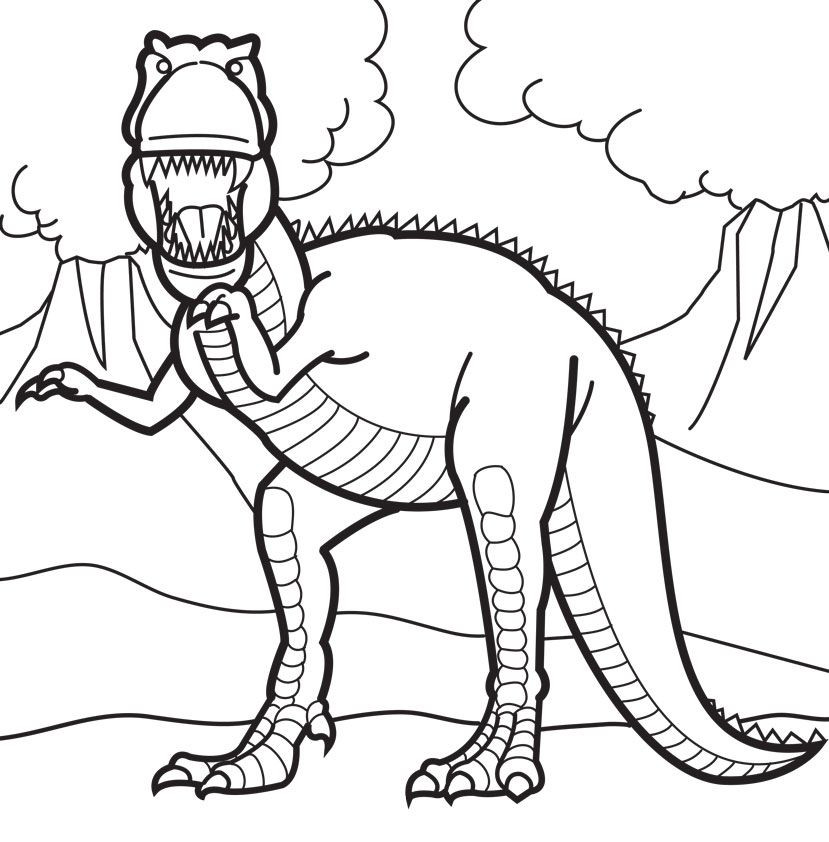 T Rex Printable Coloring Pages
 T Rex Coloring Pages Coloring Home
