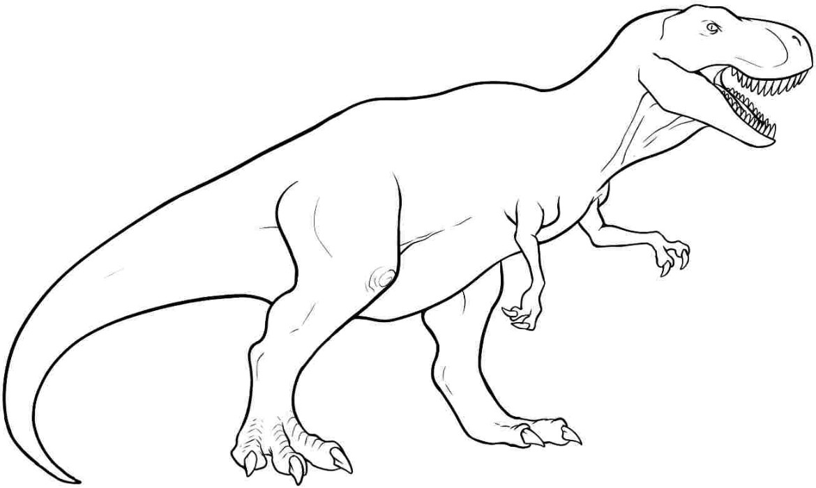 T Rex Printable Coloring Pages
 T Rex Coloring Page & Coloring Book