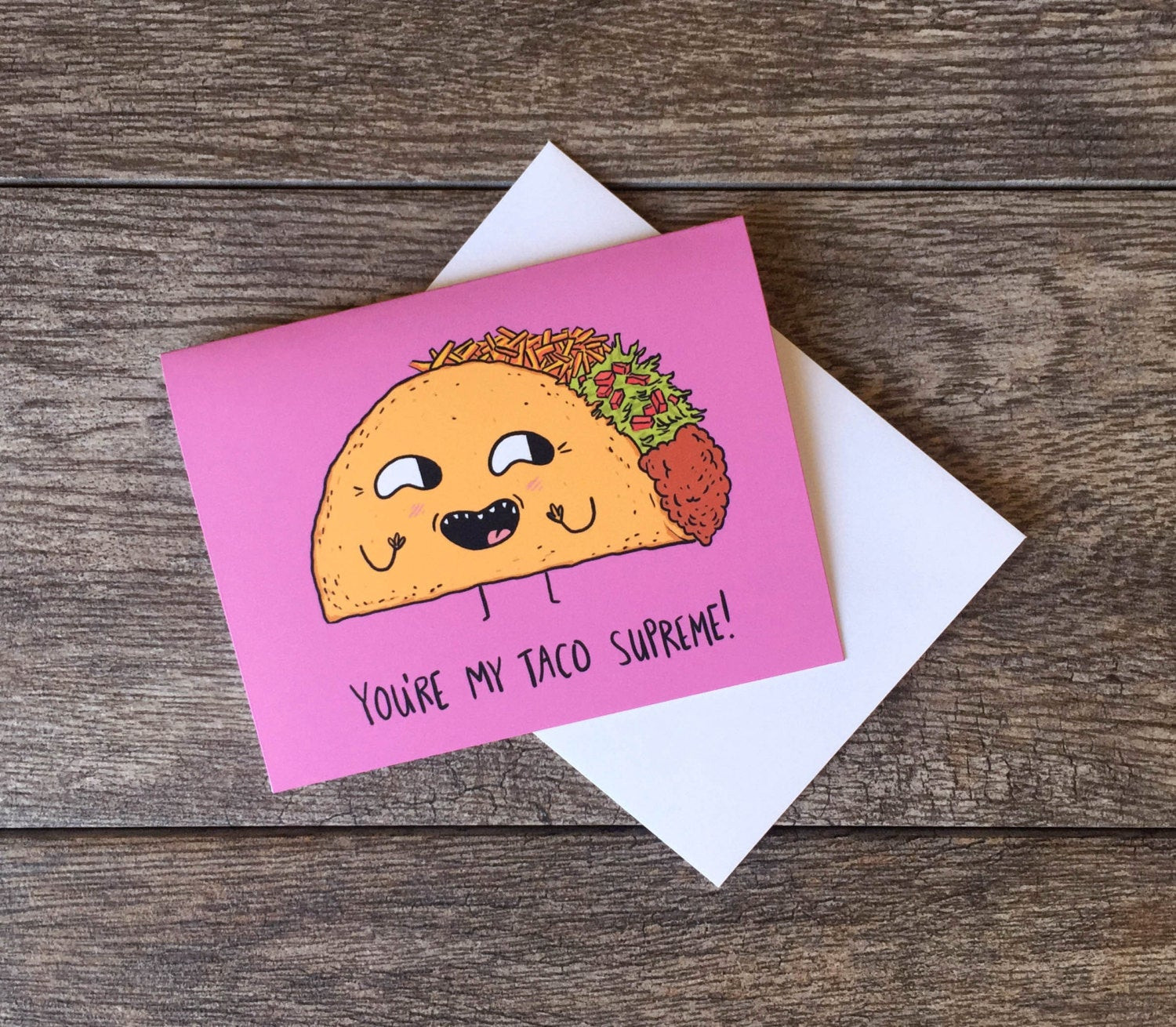 Taco Birthday Card
 Funny Valentine Card Taco Greeting Card