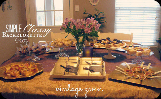 Tasteful Bachelorette Party Ideas
 Vintage Gwen Soiree Day Simple Classy Bachelorette Party