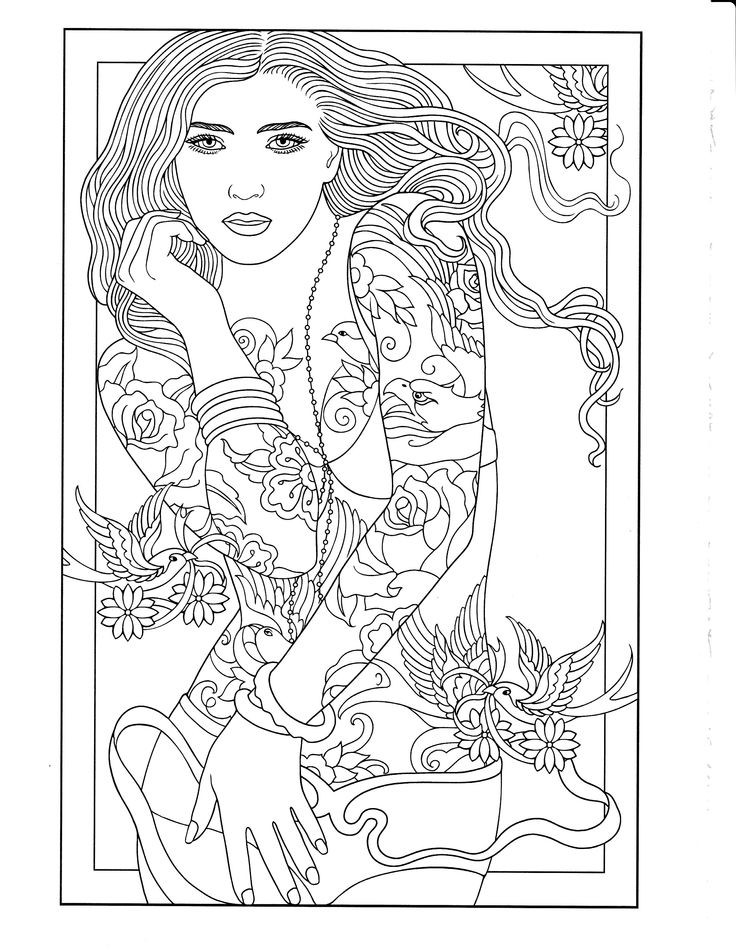 Tattoo Coloring Pages Printable
 Printable Coloring Page