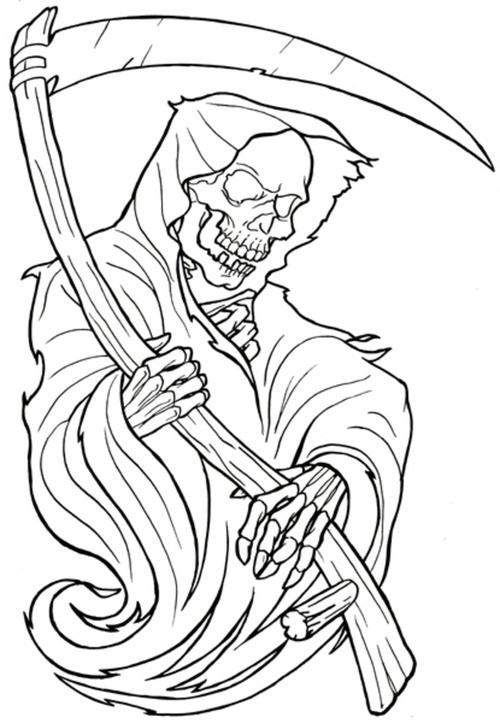 Tattoo Coloring Pages Printable
 Skull Tattoo coloring pages Free Printable Coloring Pages
